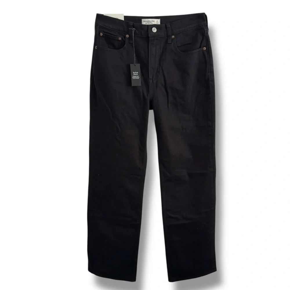 ABERCROMBIE & FITCH HIGH RISE 90S RELAXED JEAN SZ 27 REGULAR NWT - Picture 10 of 10